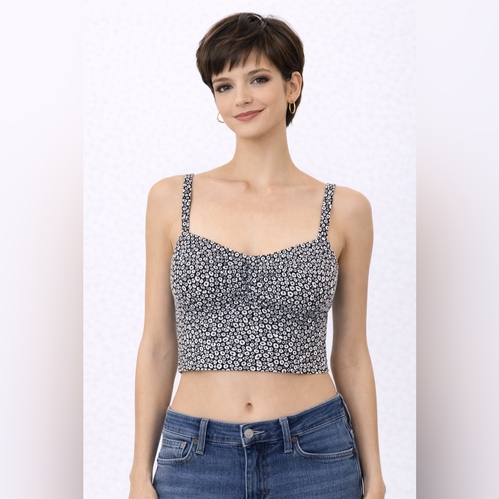 Rebecca Minkoff Floral Crop Top Size S
